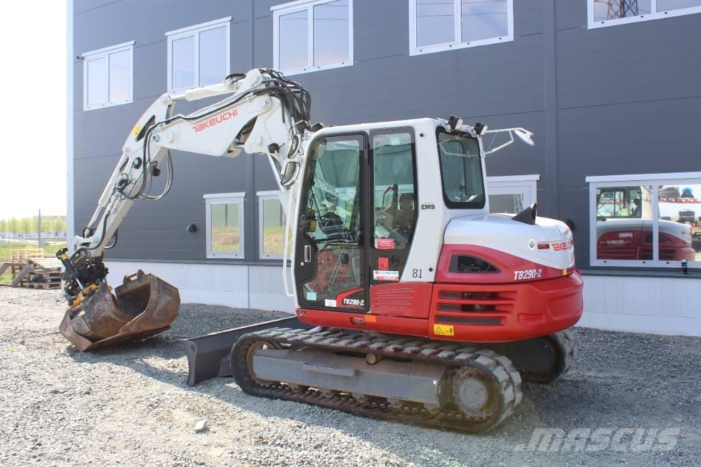 Takeuchi TB 290 中型油圧ショベル 7ｔ-12ｔ（ユンボ・パワーショベル・バックホー）