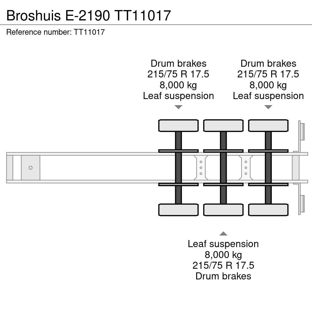 Broshuis E-2190 ローローダーセミトレーラー
