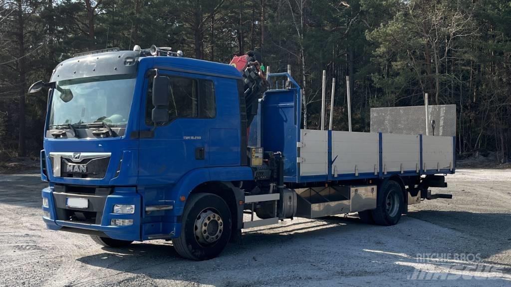 MAN TGM 18.290 クレーントラック、ユニック車