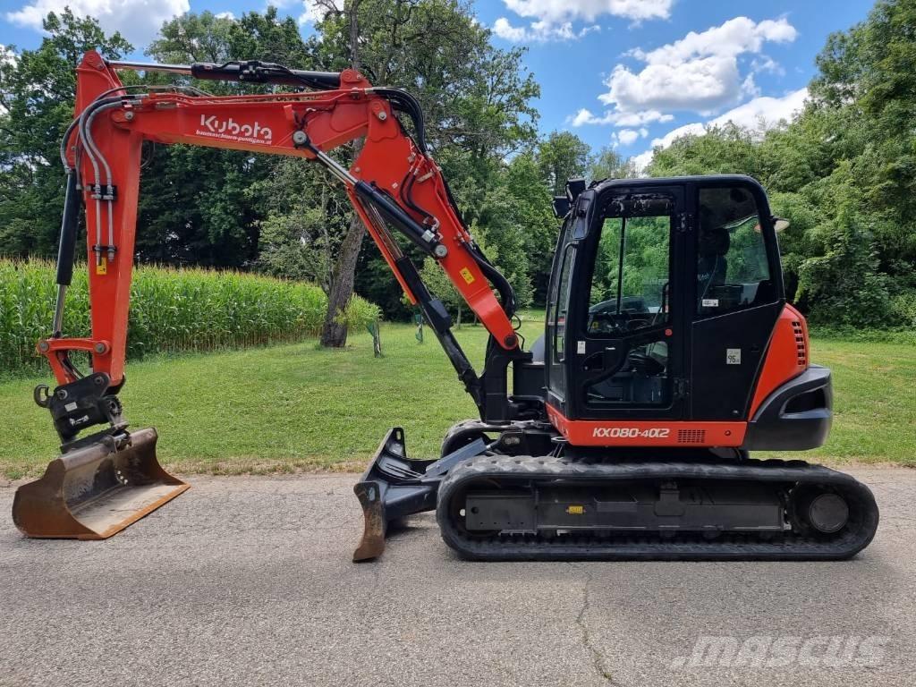 Kubota KX 080-4a2 中型油圧ショベル 7ｔ-12ｔ（ユンボ・パワーショベル・バックホー）
