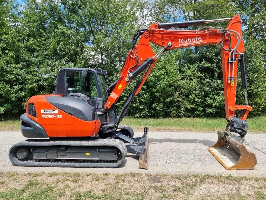 Kubota KX 080-4a2 中型油圧ショベル 7ｔ-12ｔ（ユンボ・パワーショベル・バックホー）