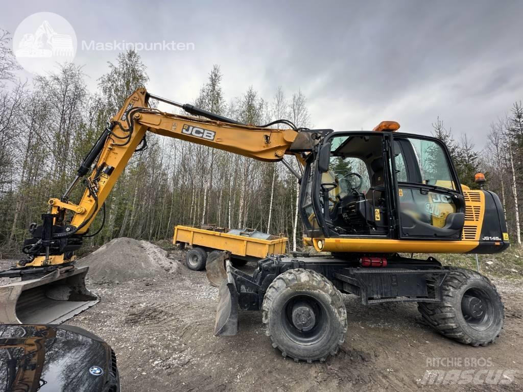 JCB JS 145 W ホイール式油圧ショベル（パワーショベル・ユンボ・バックホー）
