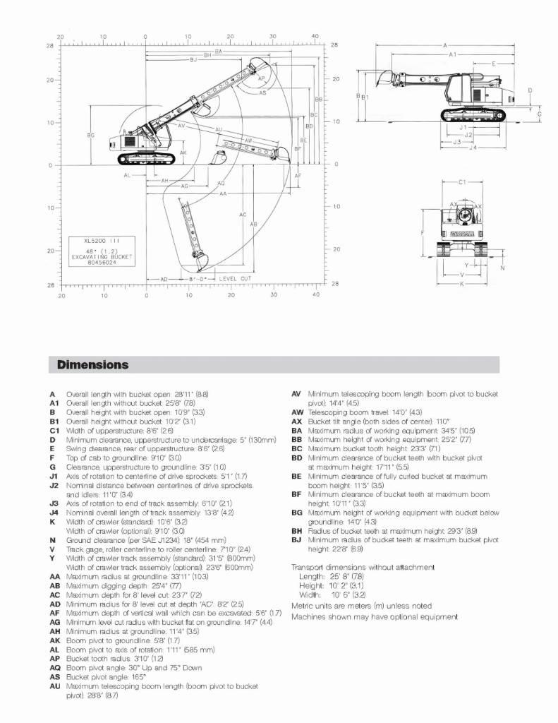 Gradall XL 5200 III 大型油圧ショベル12t以上（パワーショベル・ユンボ）
