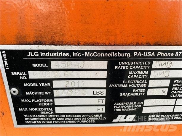 JLG 450 AJ ブームリフト　屈伸型