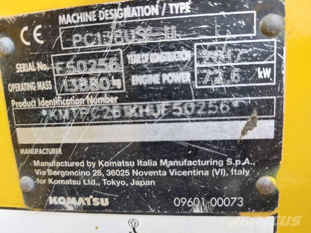Komatsu PC138US-11 大型油圧ショベル12t以上（パワーショベル・ユンボ）