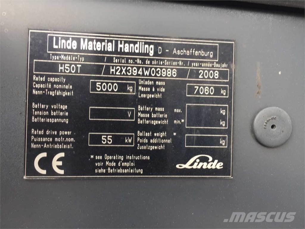 Linde H50T LPGフォークリフト