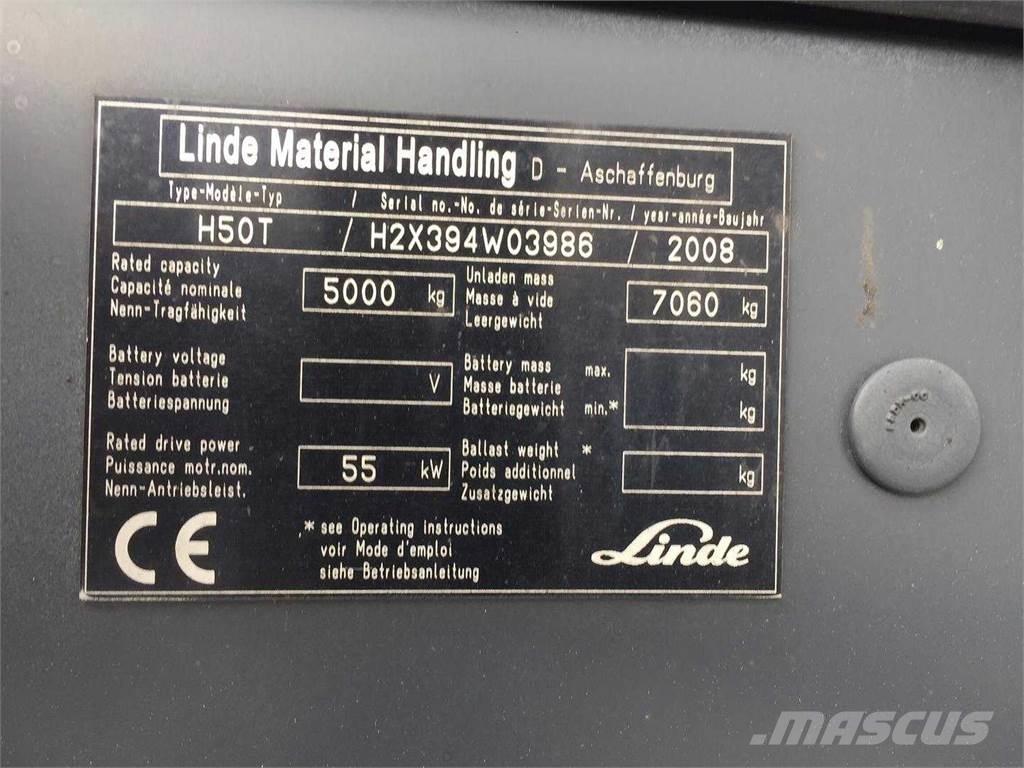 Linde H50T LPGフォークリフト
