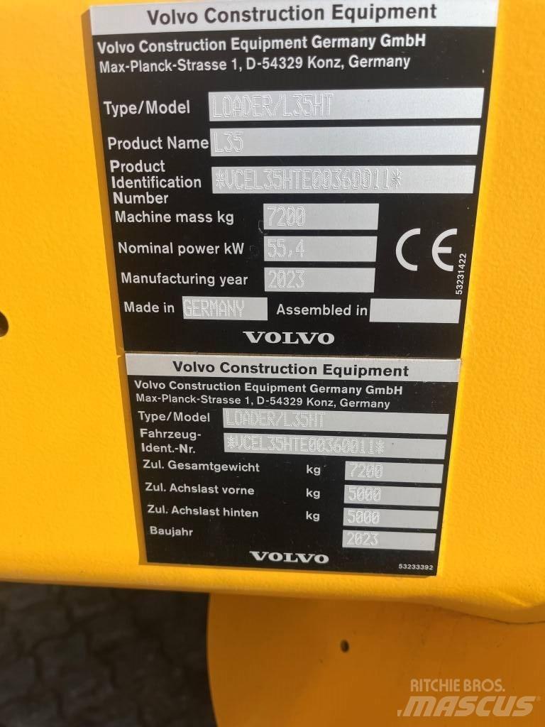 Volvo L35H ホイールローダー・タイヤショベル
