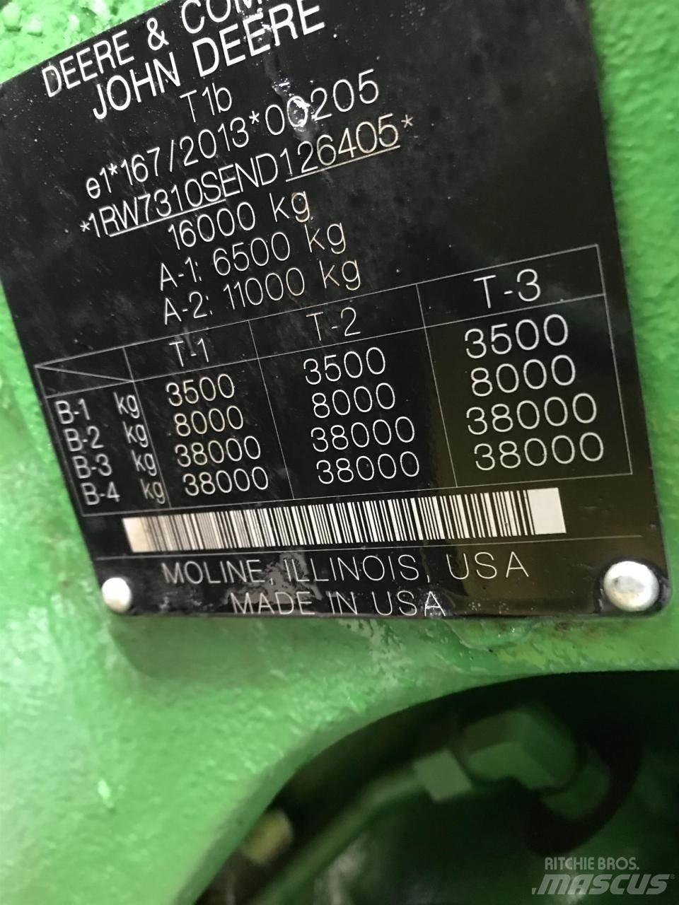 John Deere 7R 310 トラクター