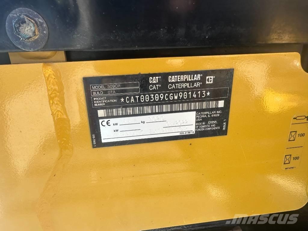 CAT 309 CR 中型油圧ショベル 7ｔ-12ｔ（ユンボ・パワーショベル・バックホー）