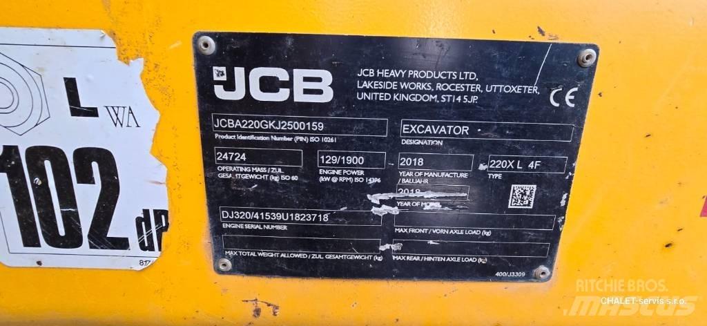 JCB 220 XL 4F 大型油圧ショベル12t以上（パワーショベル・ユンボ）
