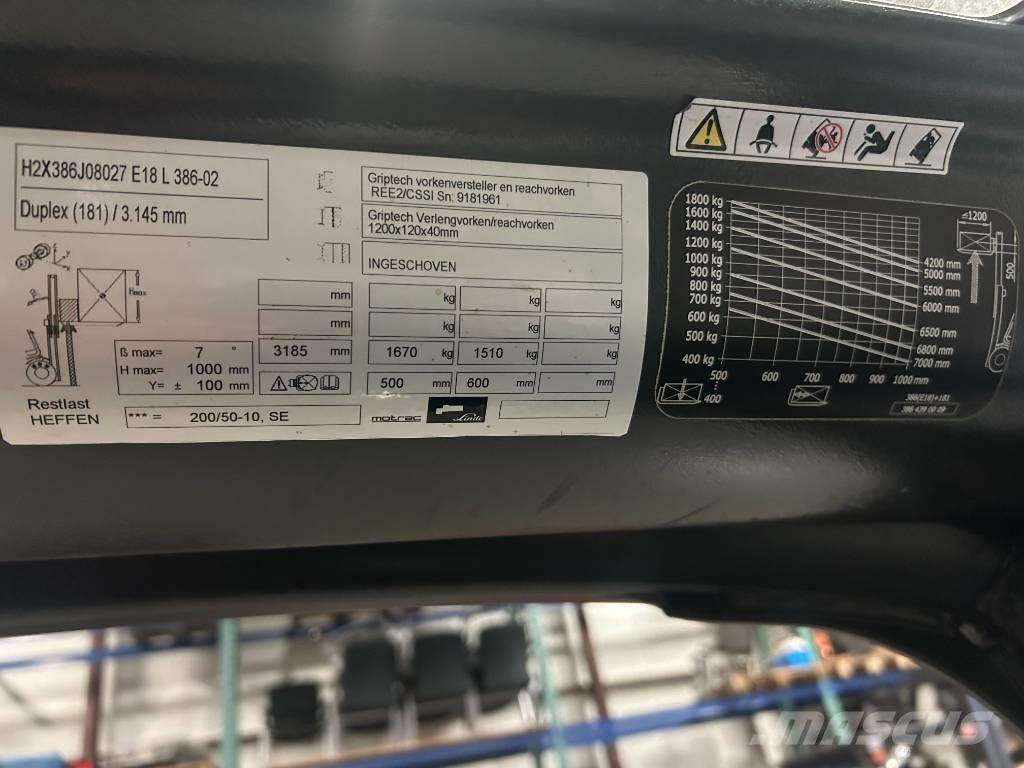 Linde e18l-02 バッテリーフォークリフト