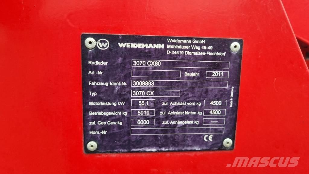 Weidemann 3070CX60 ホイールローダー・タイヤショベル