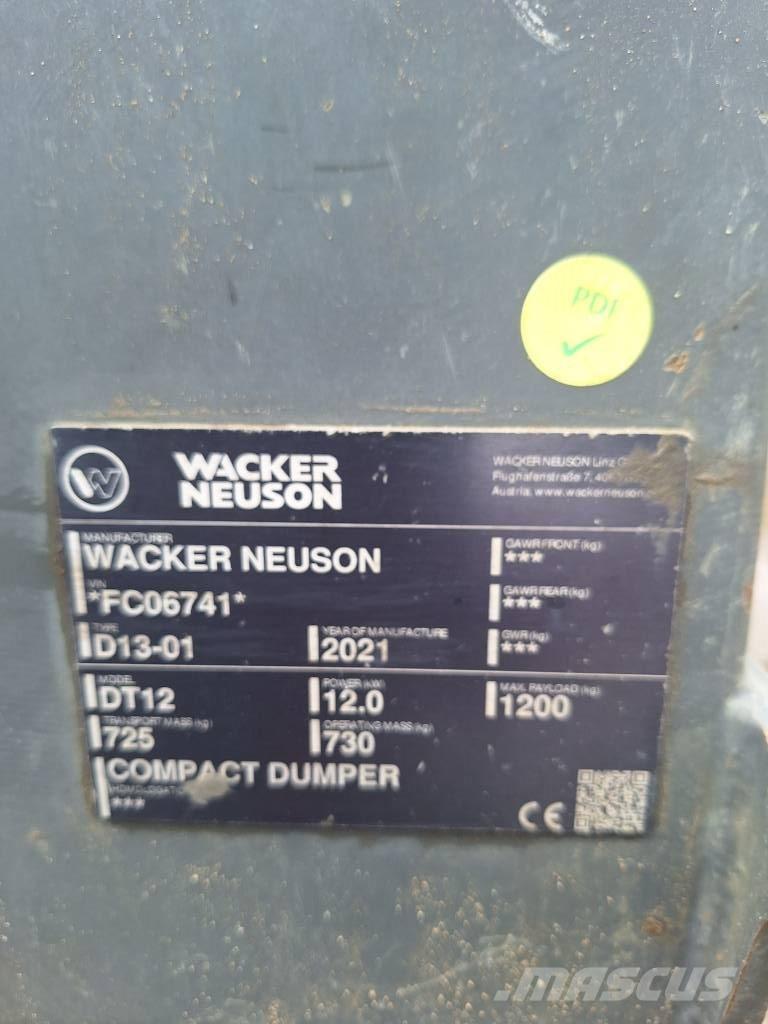 Wacker Neuson DT 12 キャリアダンプ