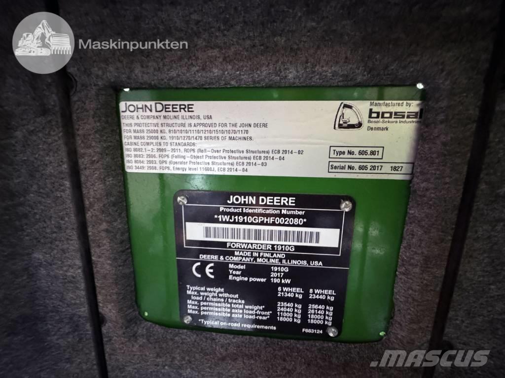 John Deere 1910 G フォワーダー