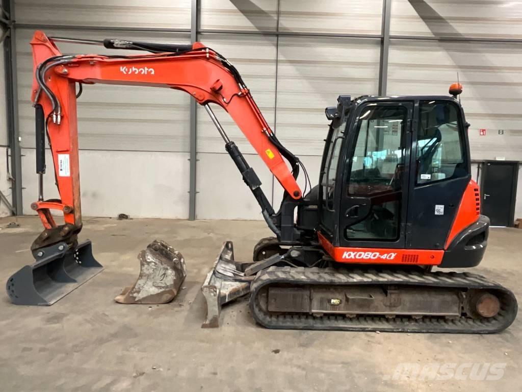 Kubota KX 080-4 A 中型油圧ショベル 7ｔ-12ｔ（ユンボ・パワーショベル・バックホー）