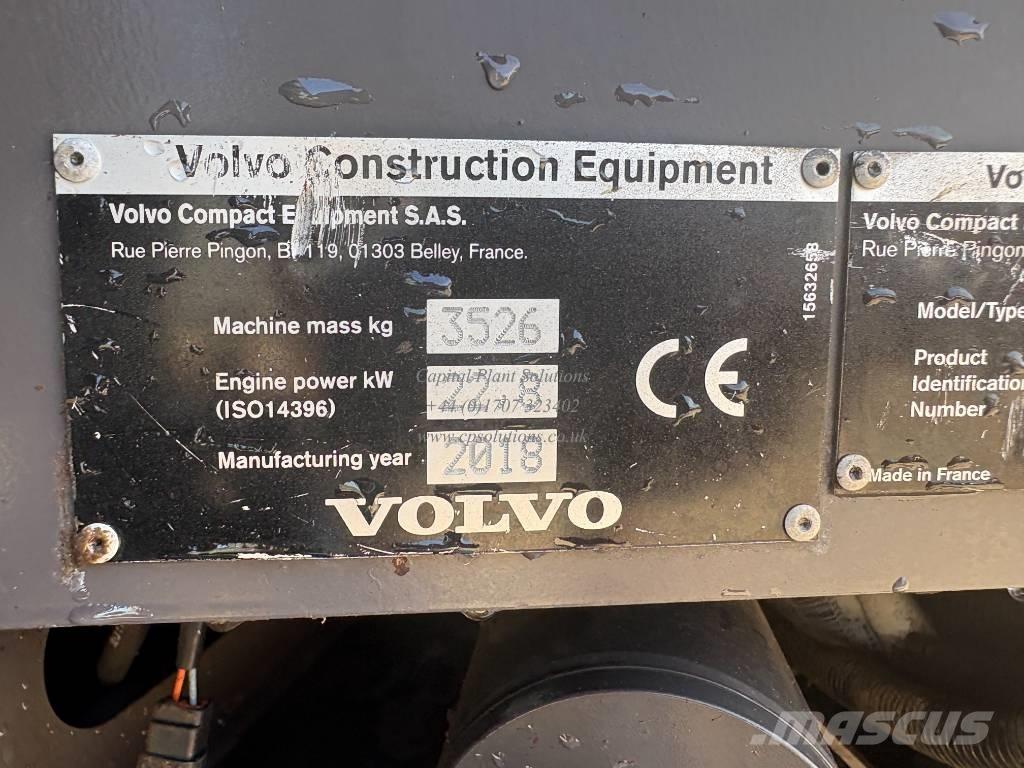 Volvo ECR 35 D ミニ油圧ショベル 7t以下（ミニユンボ・ミニディガー）