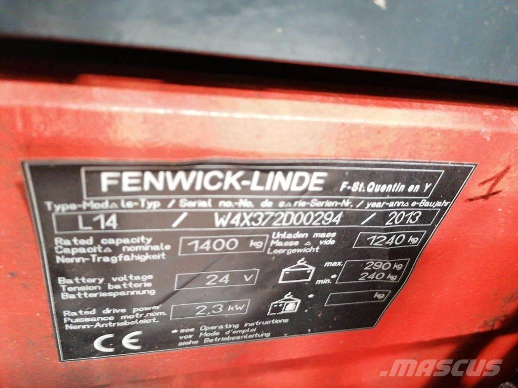 Linde L14I ウォーキンフォークリフト