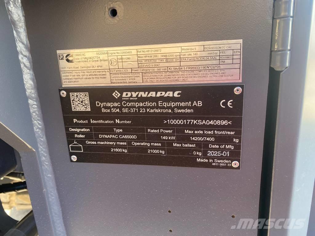 Dynapac CA 6500 D 振動ローラ