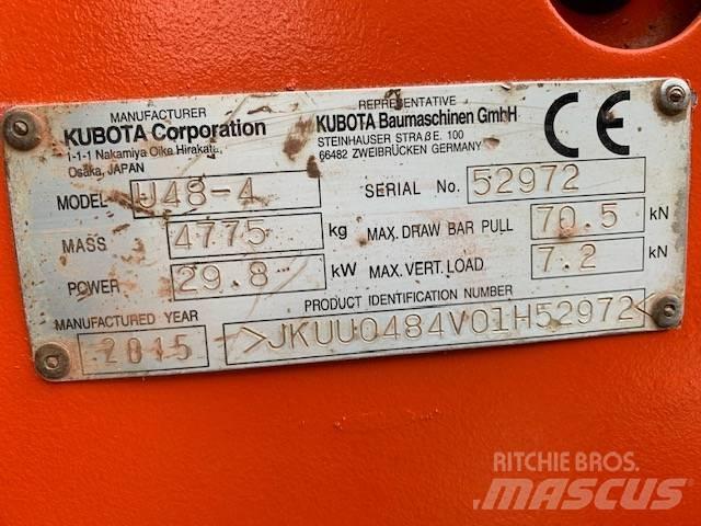 Kubota U 48-4 ミニ油圧ショベル 7t以下（ミニユンボ・ミニディガー）