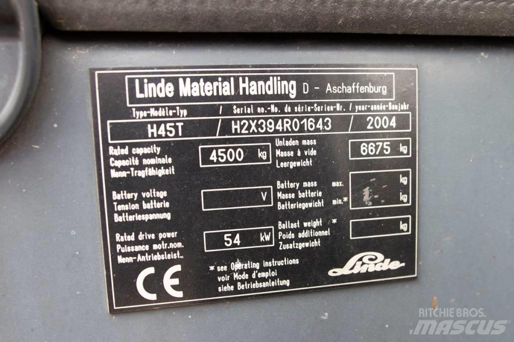 Linde H 45 T LPGフォークリフト