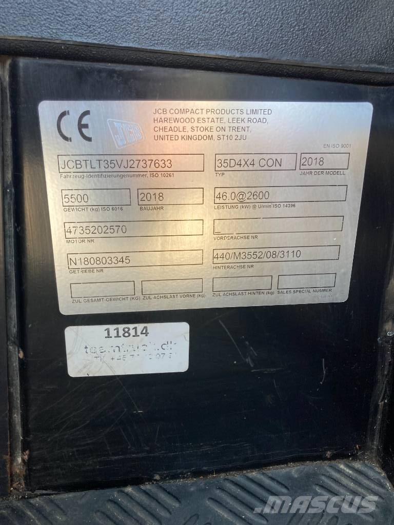 JCB TLT 35 D 4x4 テレスコーピックハンドラー