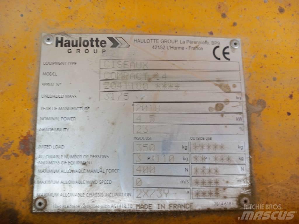 Haulotte Compact 14 シザースリフト