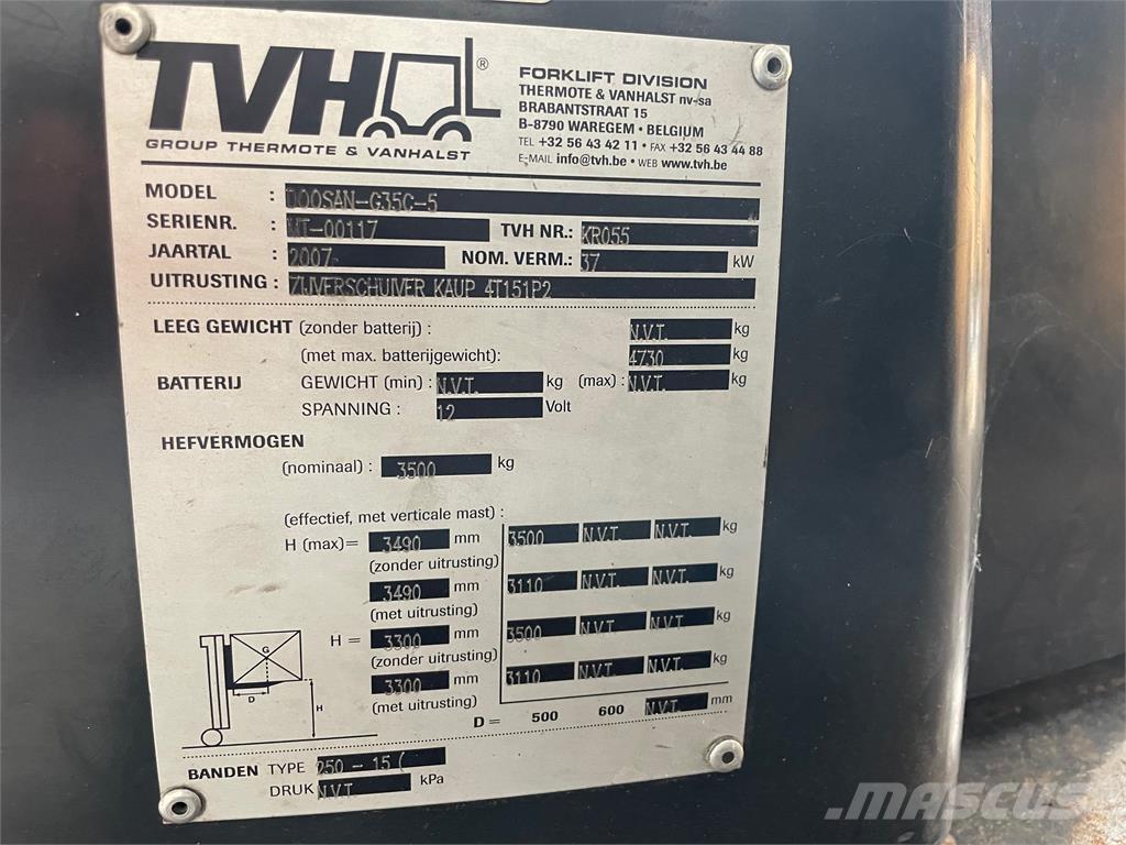 Doosan G35C-5 LPGフォークリフト