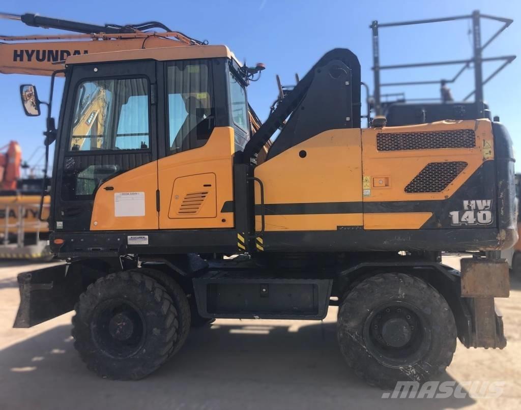 Hyundai HW140 ホイール式油圧ショベル（パワーショベル・ユンボ・バックホー）