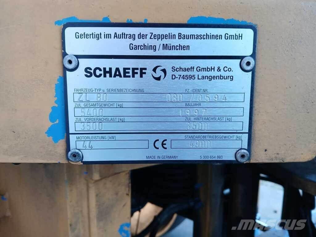 Schaeff ZL 80 ホイールローダー・タイヤショベル