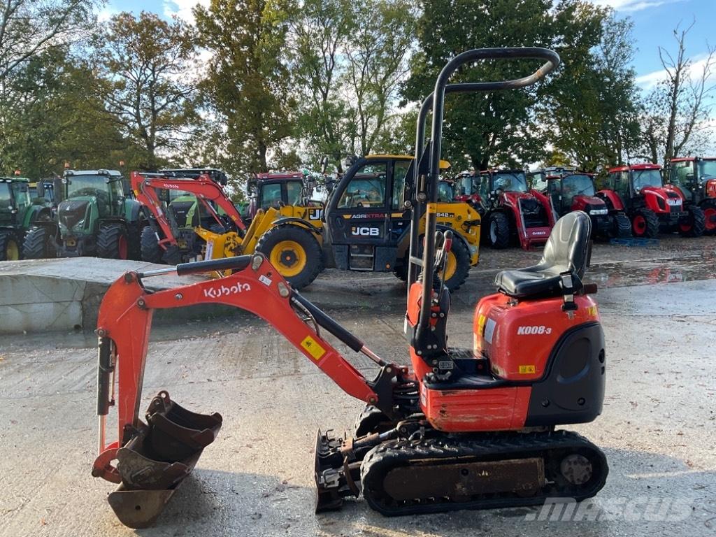 Kubota K 008-3 ミニ油圧ショベル 7t以下（ミニユンボ・ミニディガー）