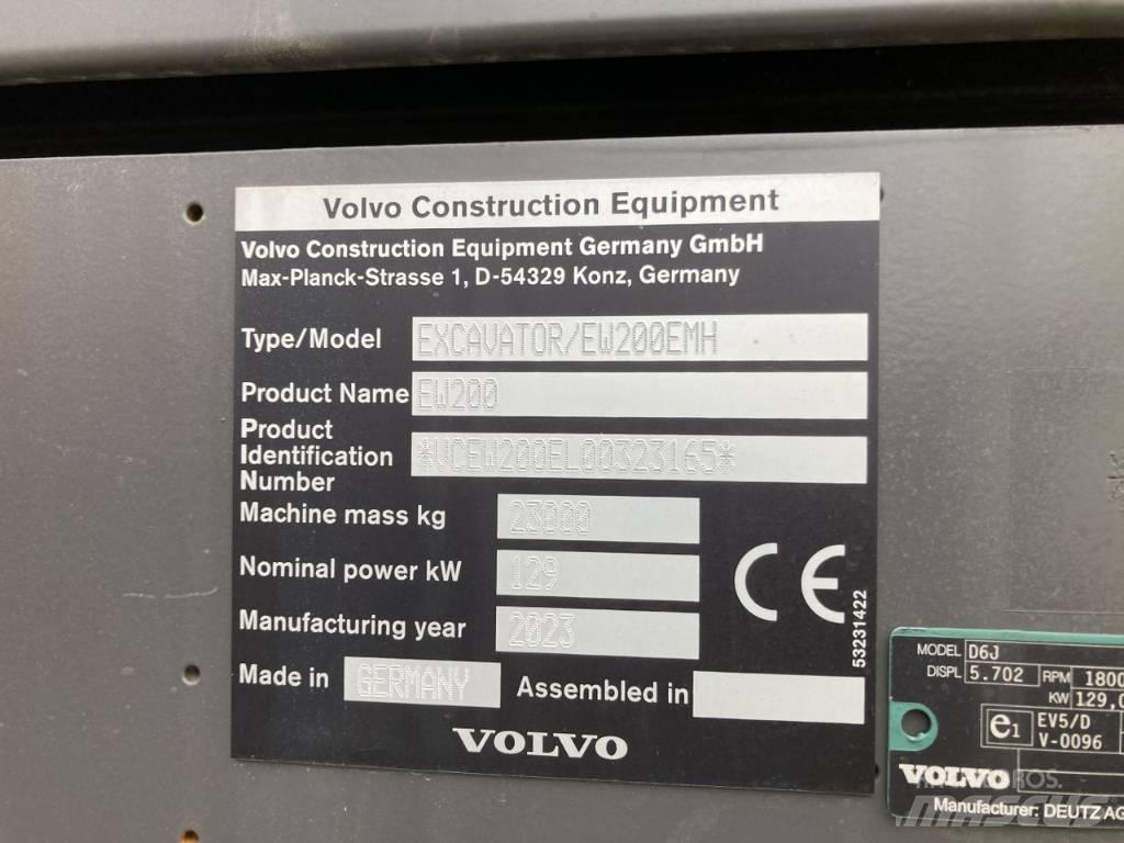 Volvo EW 200 E MH ホイール式油圧ショベル（パワーショベル・ユンボ・バックホー）