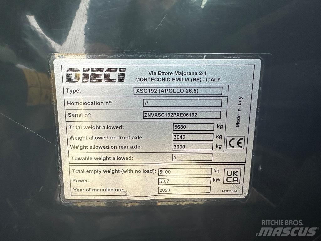 Dieci Apollo 26.6 テレスコーピックハンドラー