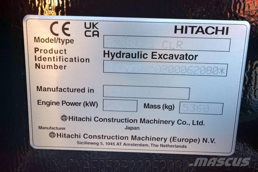 Hitachi ZX 55 U-6 ミニ油圧ショベル 7t以下（ミニユンボ・ミニディガー）