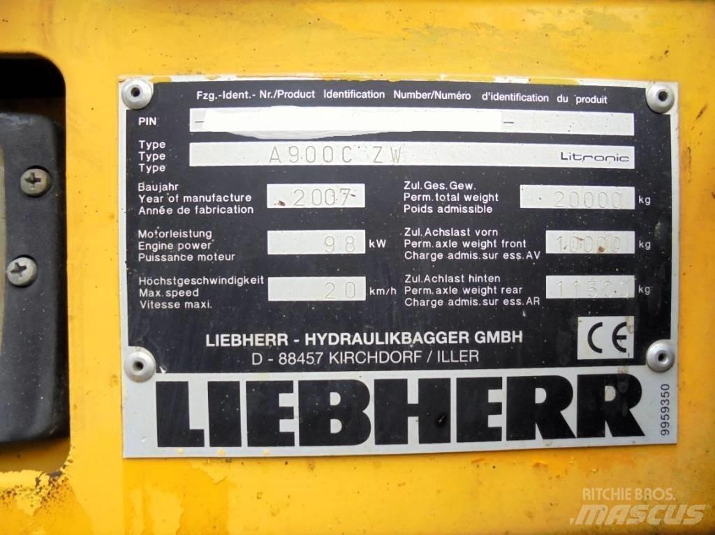 Liebherr A 900 C ZW ホイール式油圧ショベル（パワーショベル・ユンボ・バックホー）