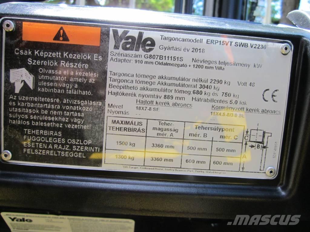 Yale ERP15VT バッテリーフォークリフト