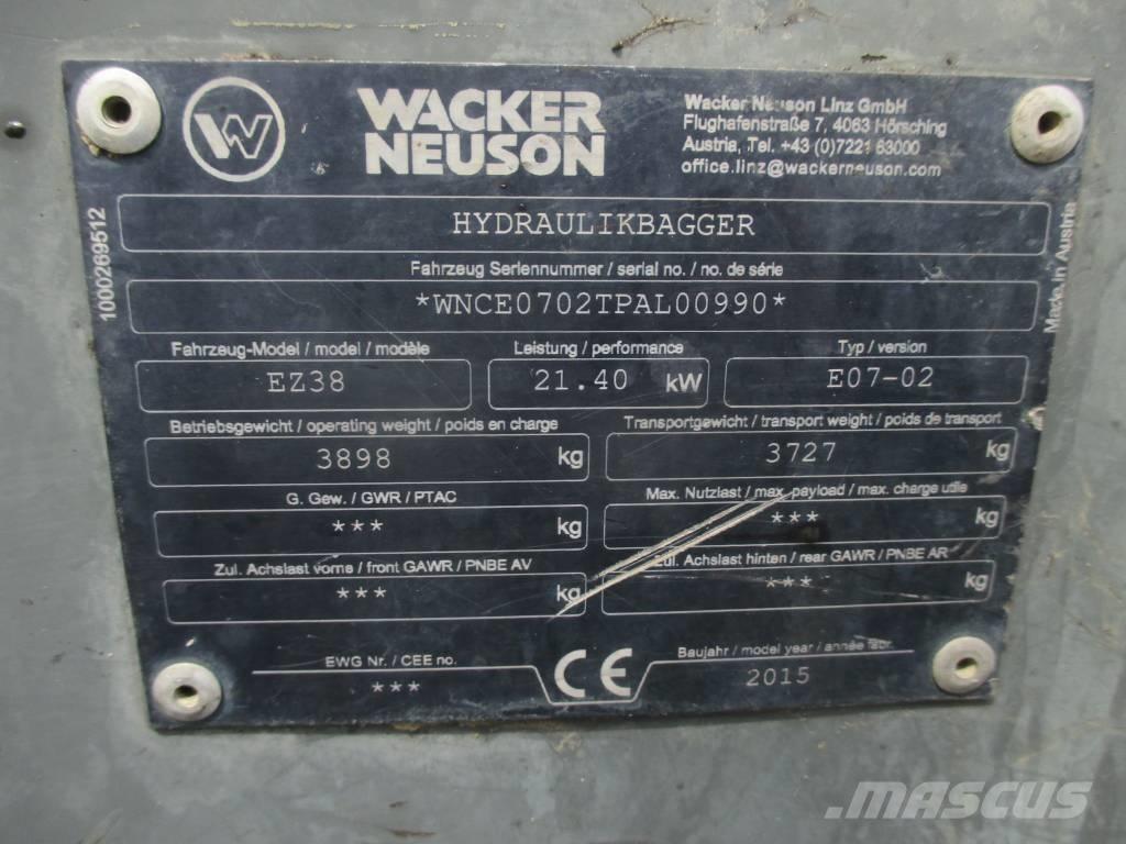 Wacker Neuson EZ 38 大型油圧ショベル12t以上（パワーショベル・ユンボ）