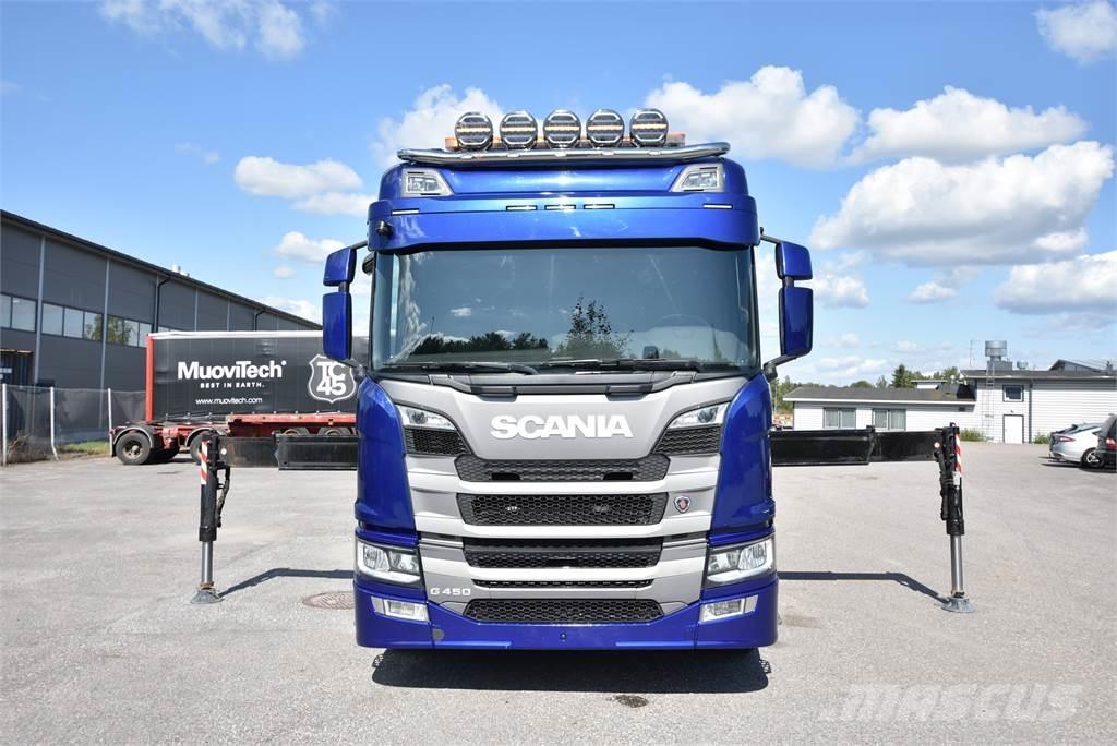 Scania G450 8X4 クレーントラック、ユニック車