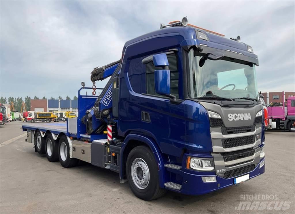 Scania G450 8X4 クレーントラック、ユニック車
