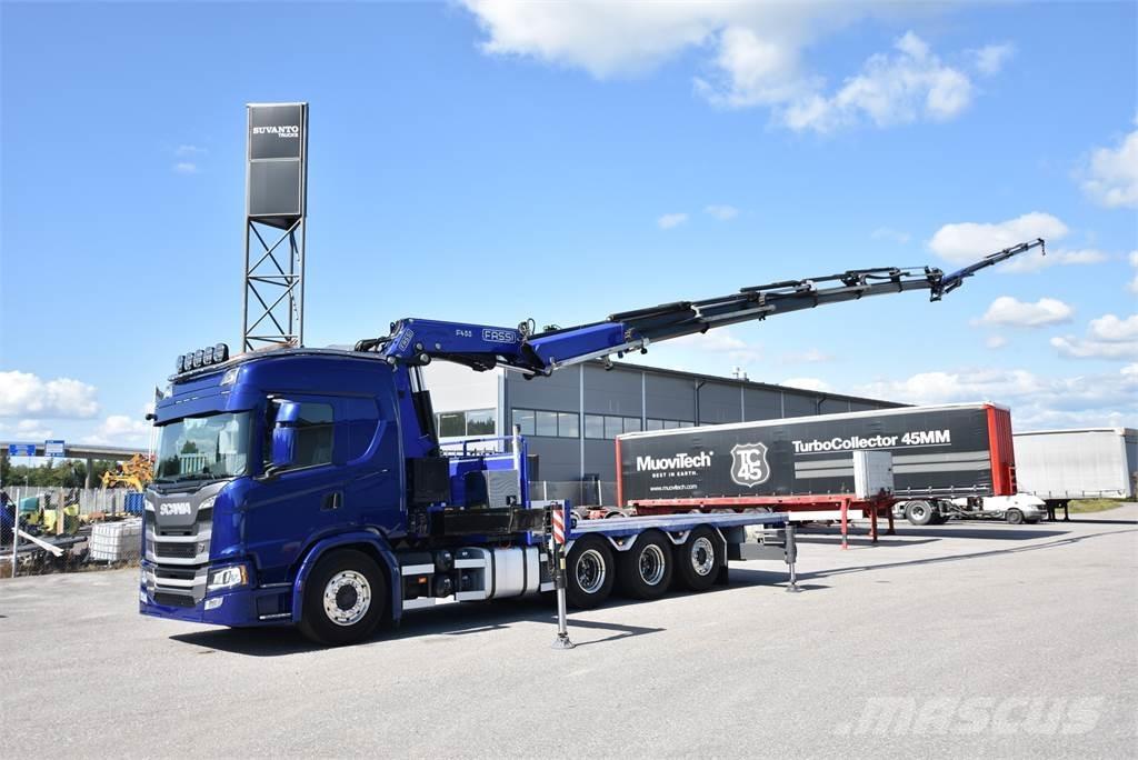 Scania G450 8X4 クレーントラック、ユニック車