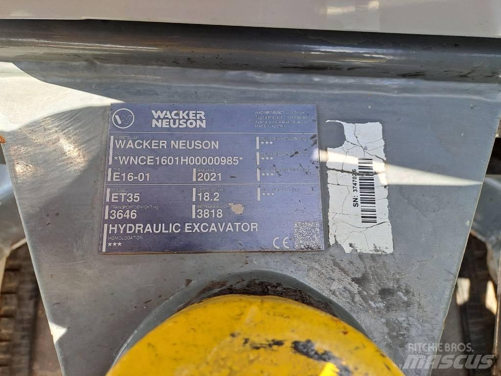 Wacker Neuson ET35 大型油圧ショベル12t以上（パワーショベル・ユンボ）