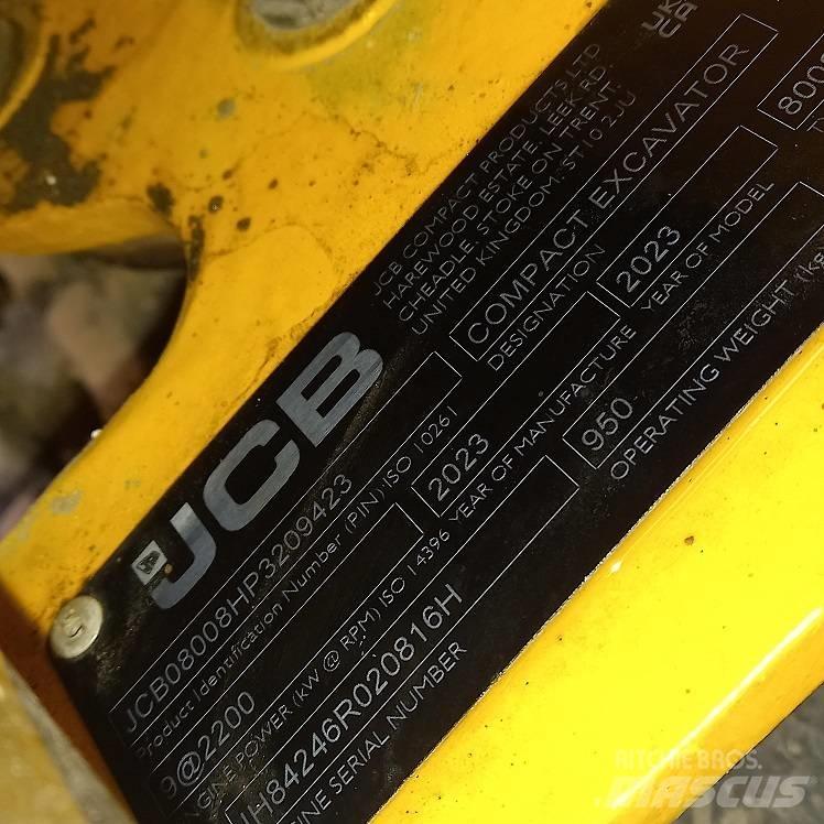 JCB 8008 ミニ油圧ショベル 7t以下（ミニユンボ・ミニディガー）