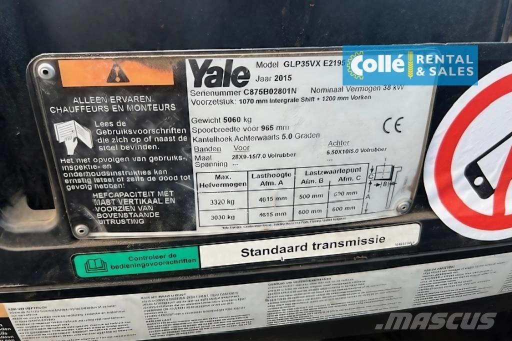 Yale GLP 35 VX | 2015 LPGフォークリフト