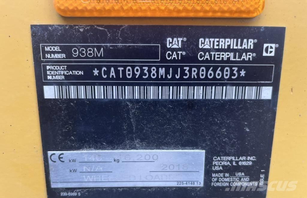 CAT 938 M ホイールローダー・タイヤショベル