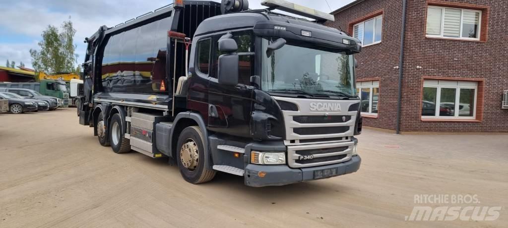 Scania P 340 Gas 塵芥車、パッカー車