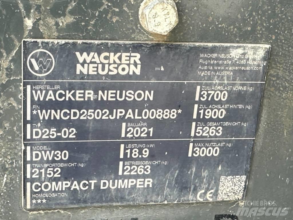 Wacker Neuson DW 30 サイト　ダンプ