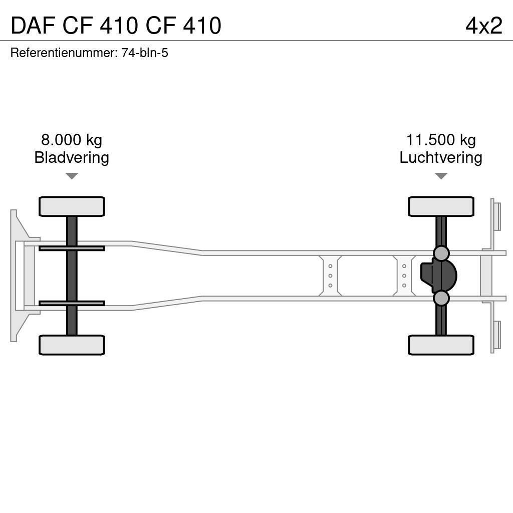 DAF CF 410 CF 410 ボックスボディー、ウイング、箱車