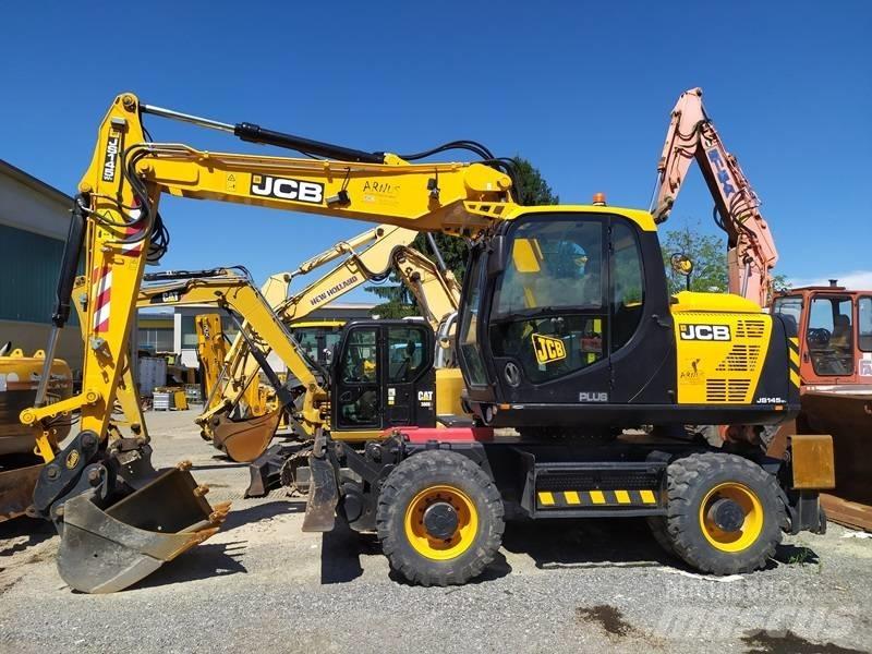 JCB JS 145 W ホイール式油圧ショベル（パワーショベル・ユンボ・バックホー）
