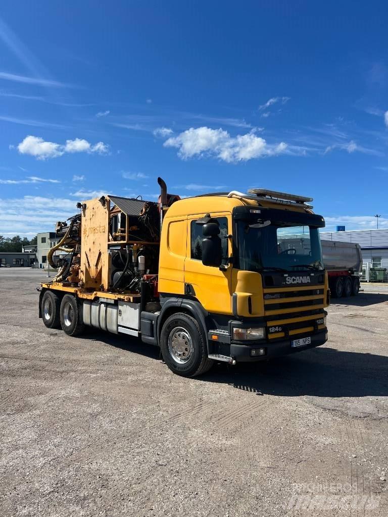 Scania 124 G 420 杭打ち機
