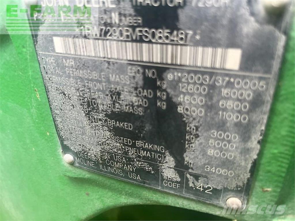 John Deere 7290r トラクター